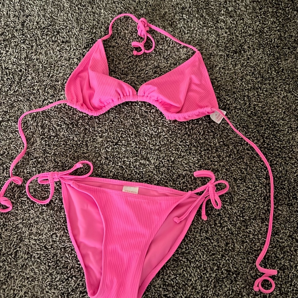 Pink string bikini